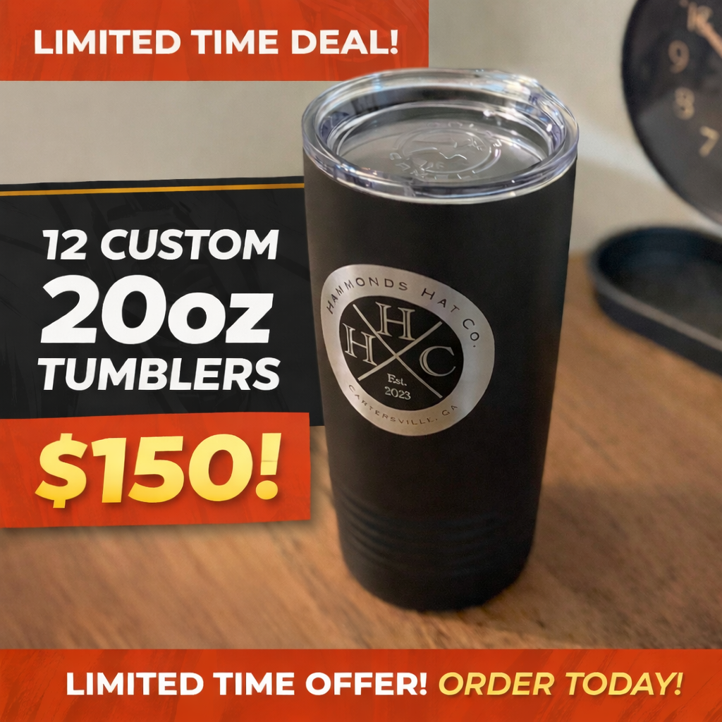 12 Pack - 20oz Personalized Laser Engraved Tumbler