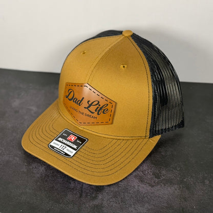 Dad Life Leather Patch Hat
