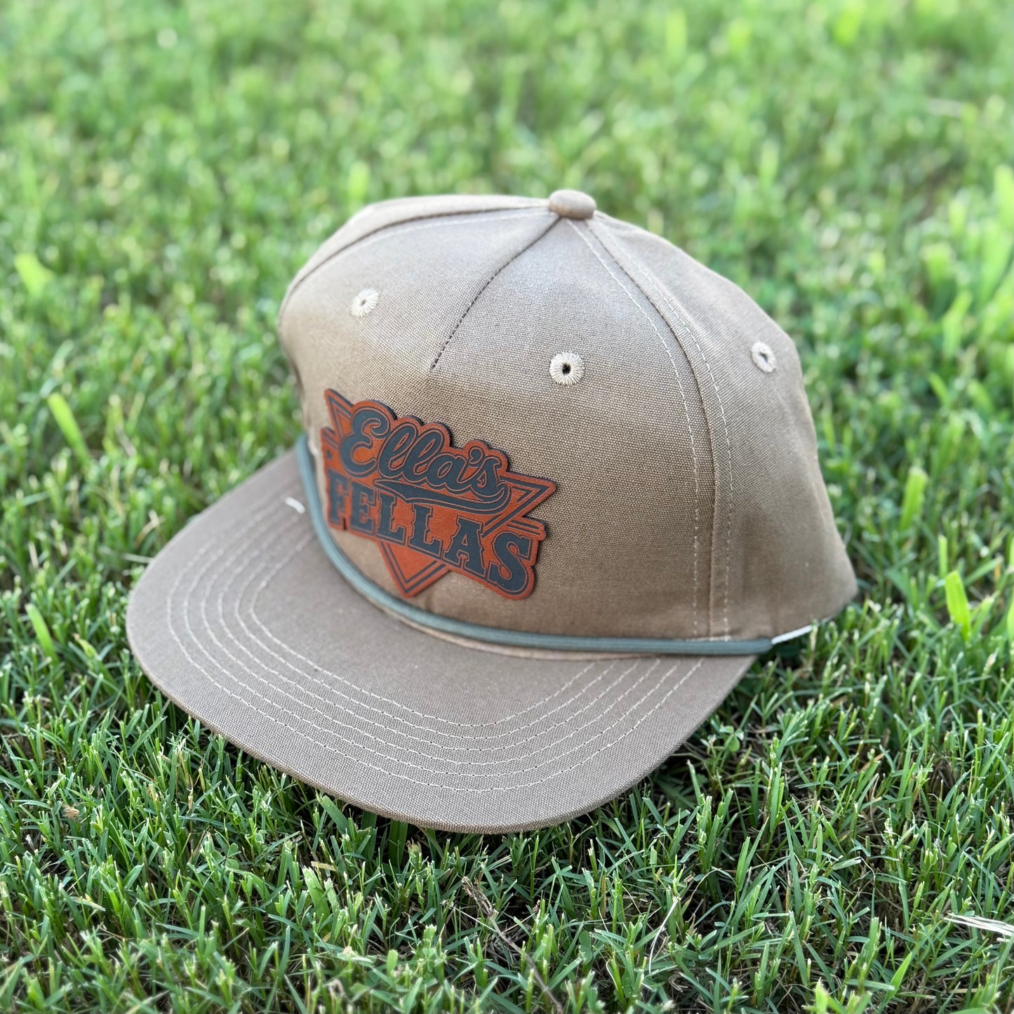 Ella's Fellas Leather Patch Hat