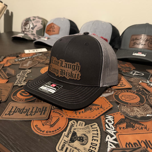 Live Laugh Limp Bizkit Leather Patch Hat