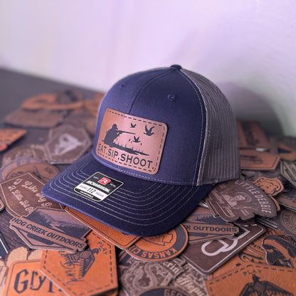 Eat Sip Shoot Patch Hat