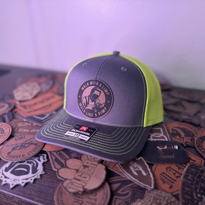 Weld Like A Pimp Leather Patch Hat