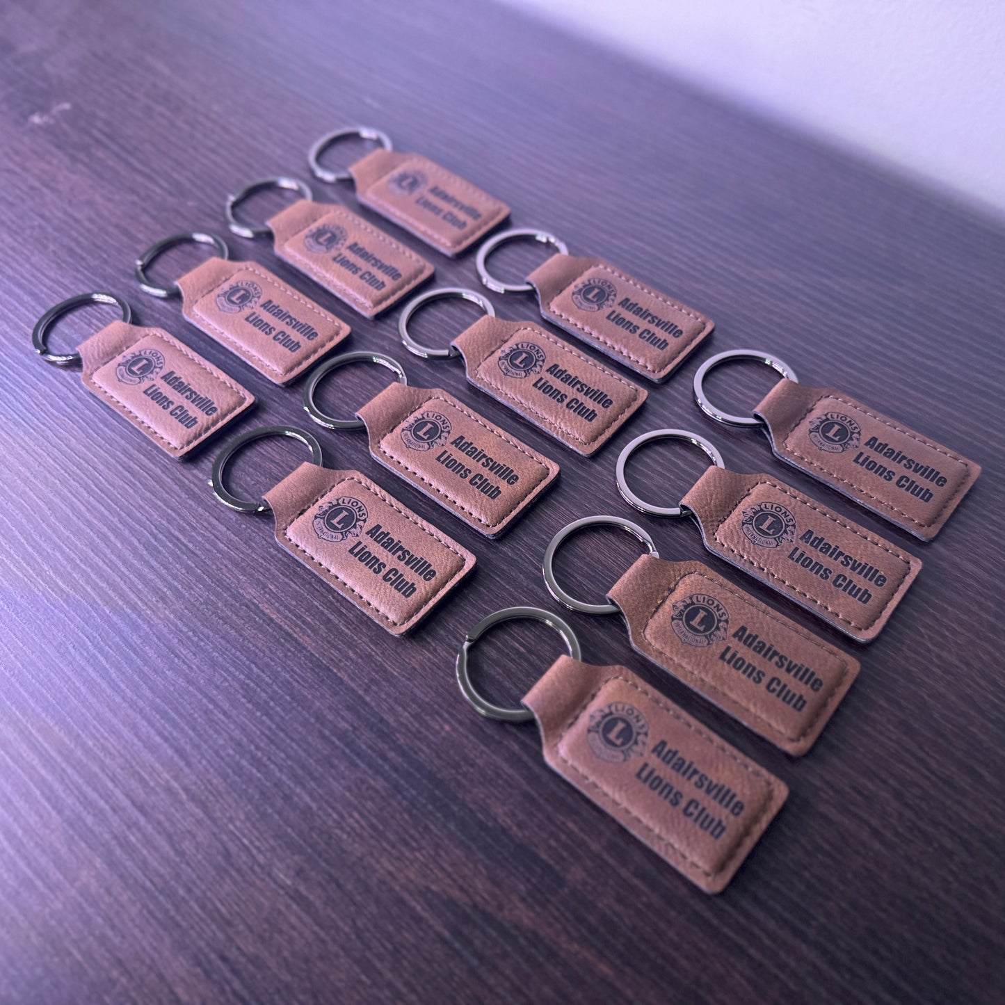 Keychain Leatherette - Custom Laser Engraved