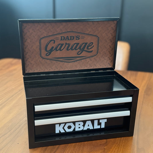 Personalized Dad Mini Kobalt Toolbox