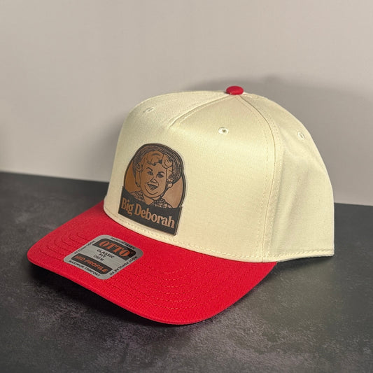 Big Deborah Leather Patch Hat