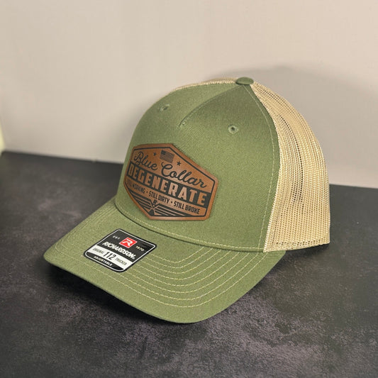 Blue Collar Degenerate Leather Patch Hat