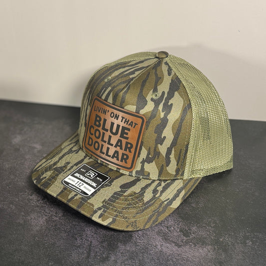 Blue Collar Dollar Leather Patch Hat