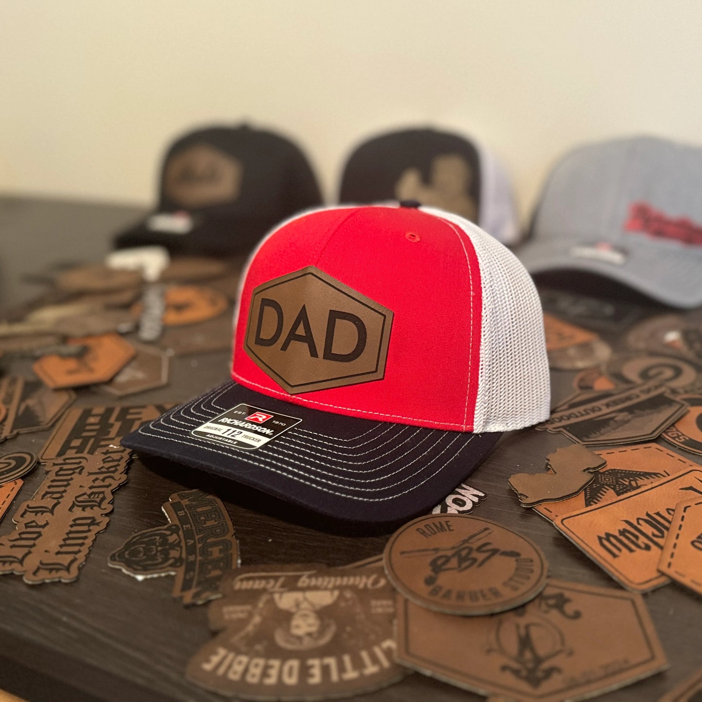 Dad Bold Leather Patch Hat