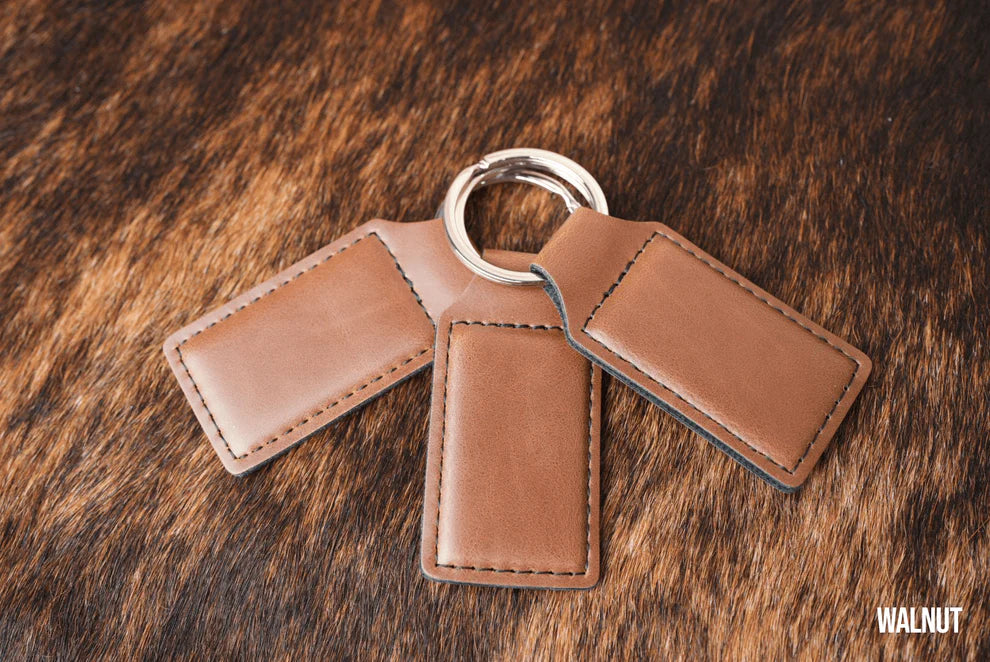 Keychain Leatherette - Custom Laser Engraved