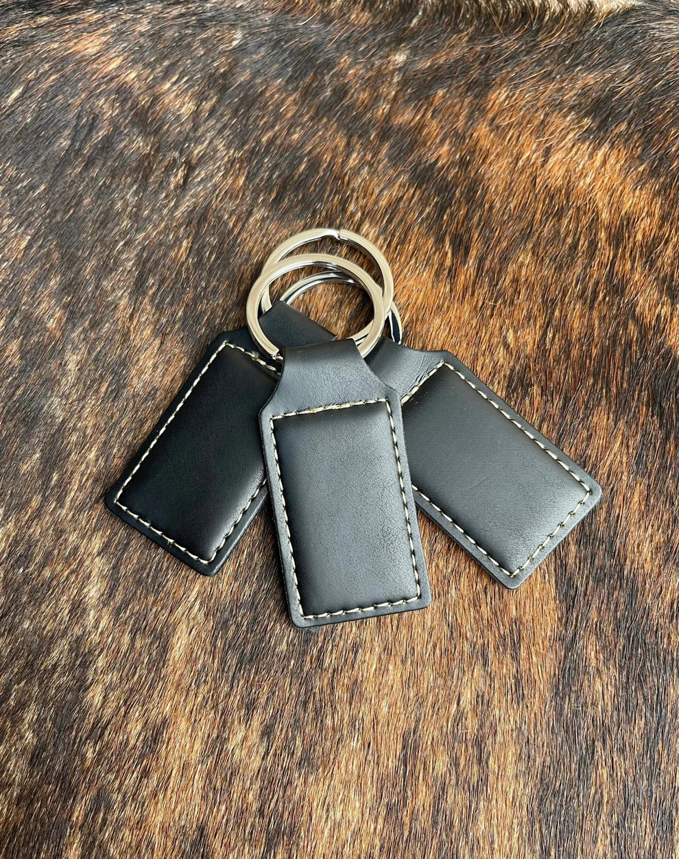 Keychain Leatherette - Custom Laser Engraved