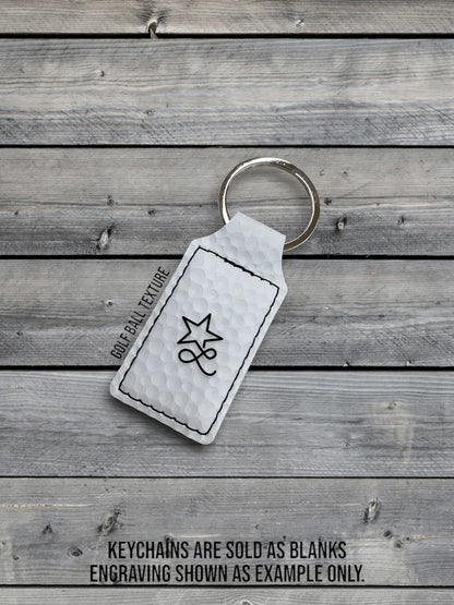 Keychain Leatherette - Custom Laser Engraved