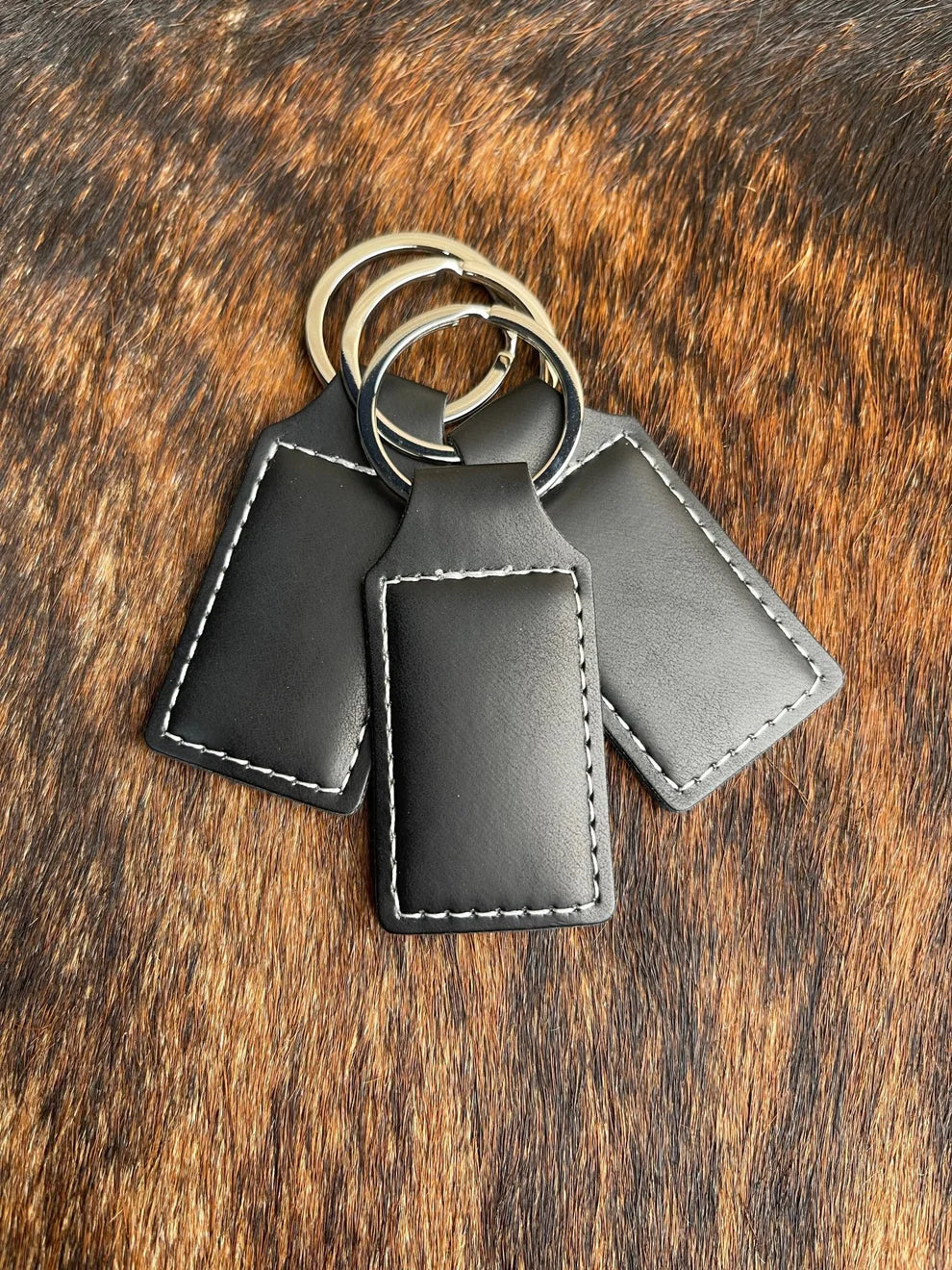 Keychain Leatherette - Custom Laser Engraved