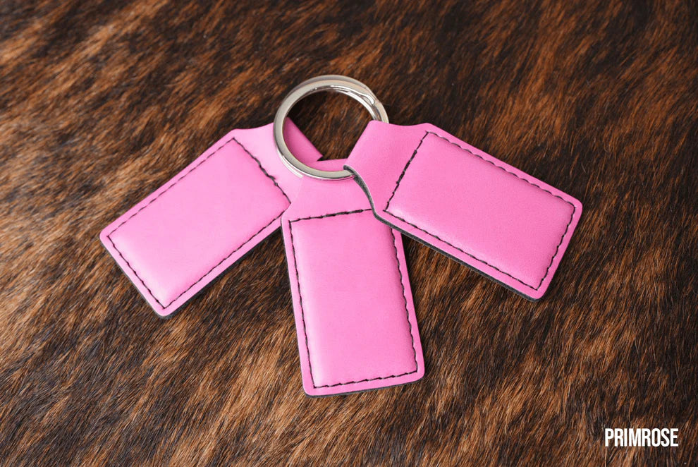 Keychain Leatherette - Custom Laser Engraved