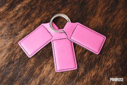 Keychain Leatherette - Custom Laser Engraved