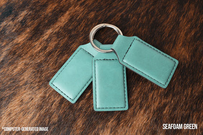 Keychain Leatherette - Custom Laser Engraved