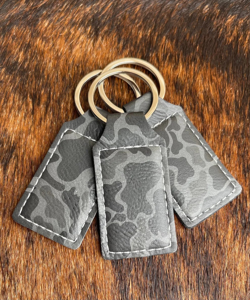 Keychain Leatherette - Custom Laser Engraved